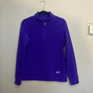 3-15 Under Armour Purple fleece pullover jacket small